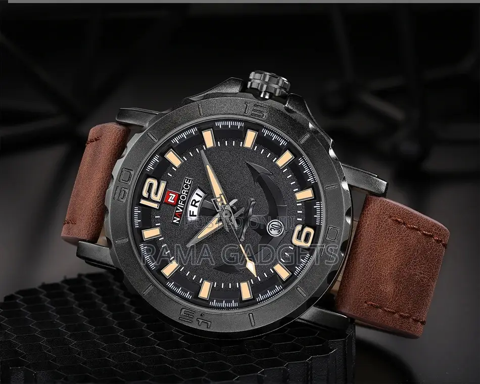 Naviforce NF9122 Casual Quartz Watch Leather Strap