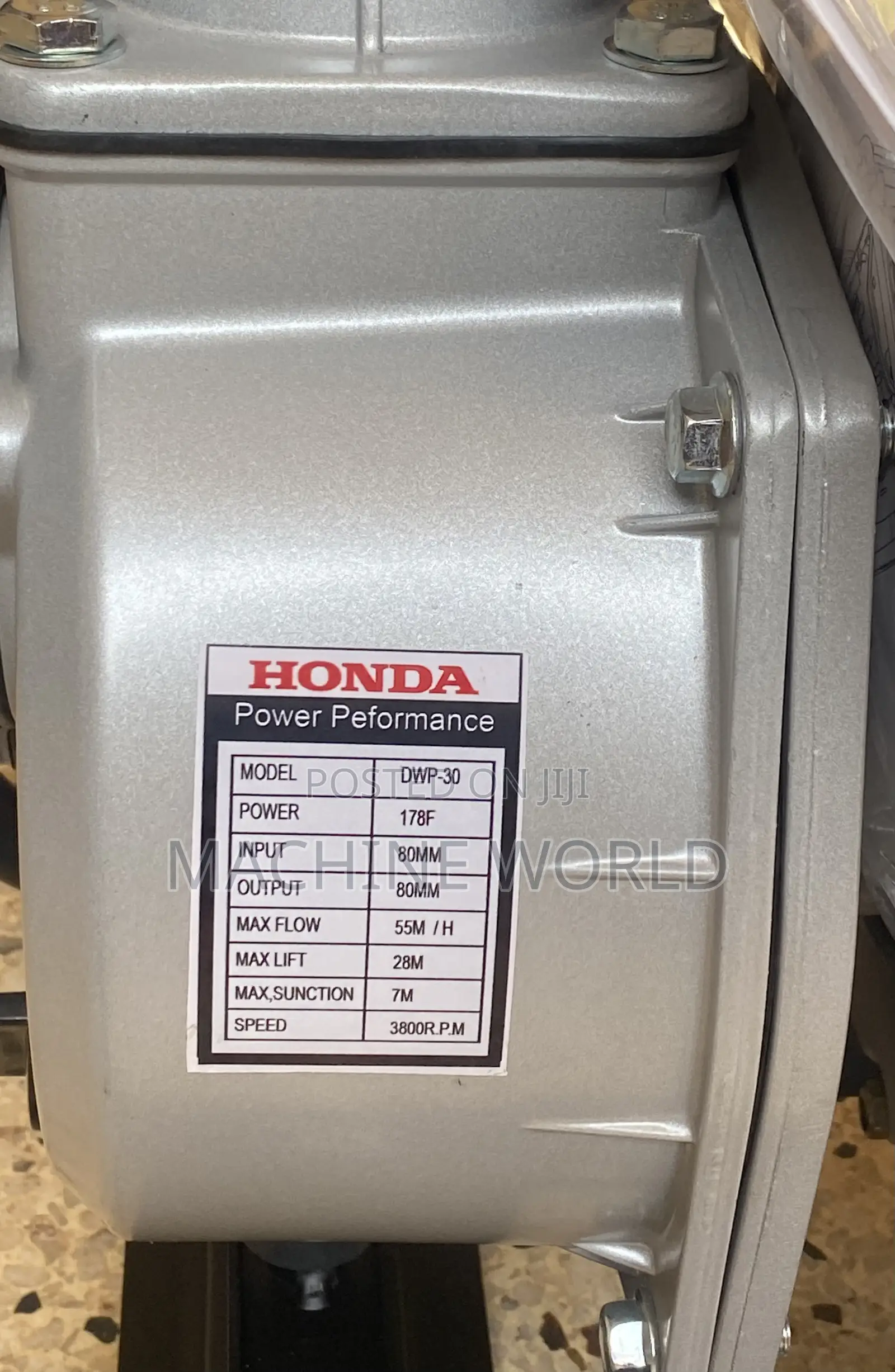 HONDA WATER PUMP Diesel 3inches Japan