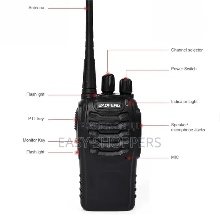 2PCS Baofeng BF-888S Walkie Talkie 16CH UHF 400-470mhz