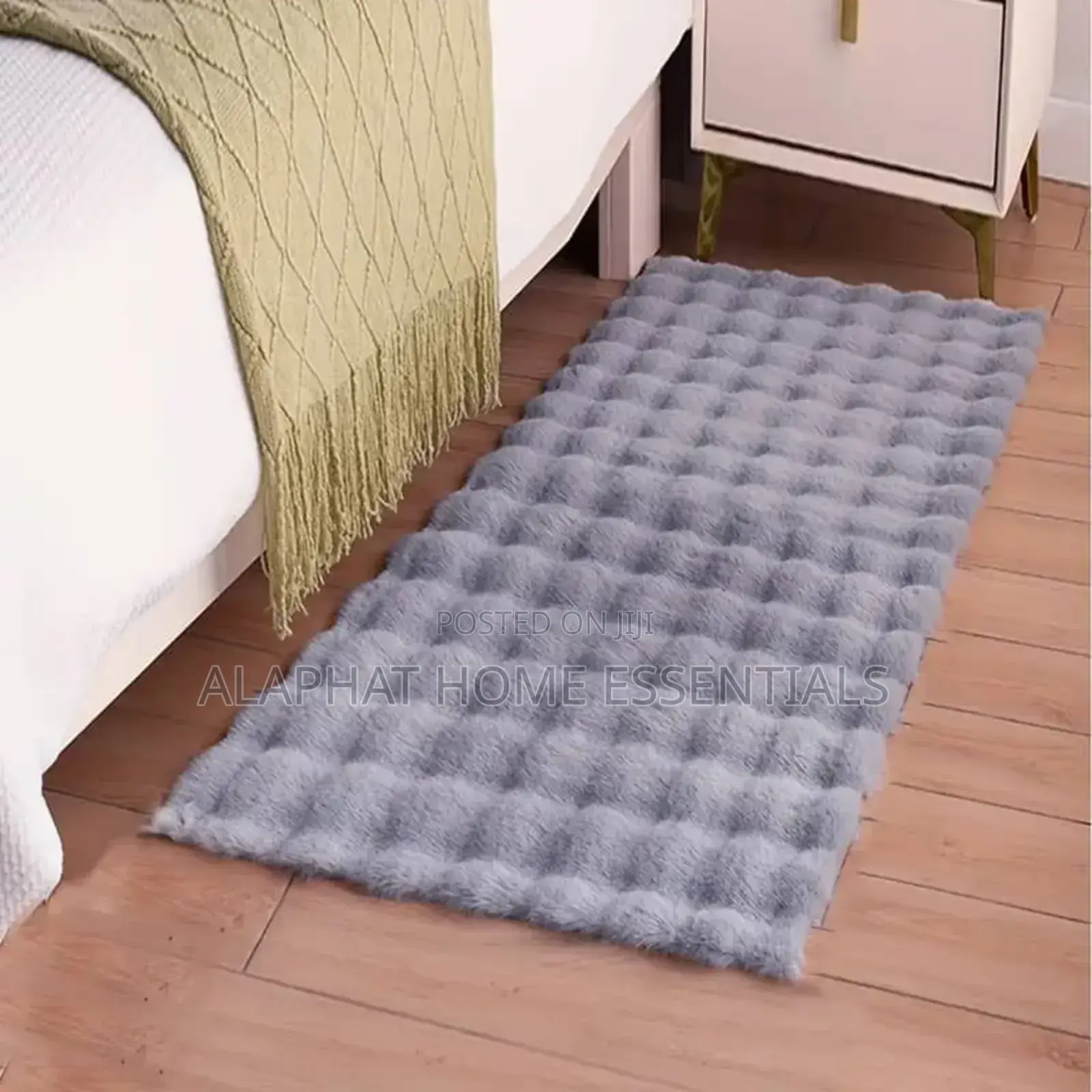 *Rabbit Fur Bedside Rugs* (60x180) Cm