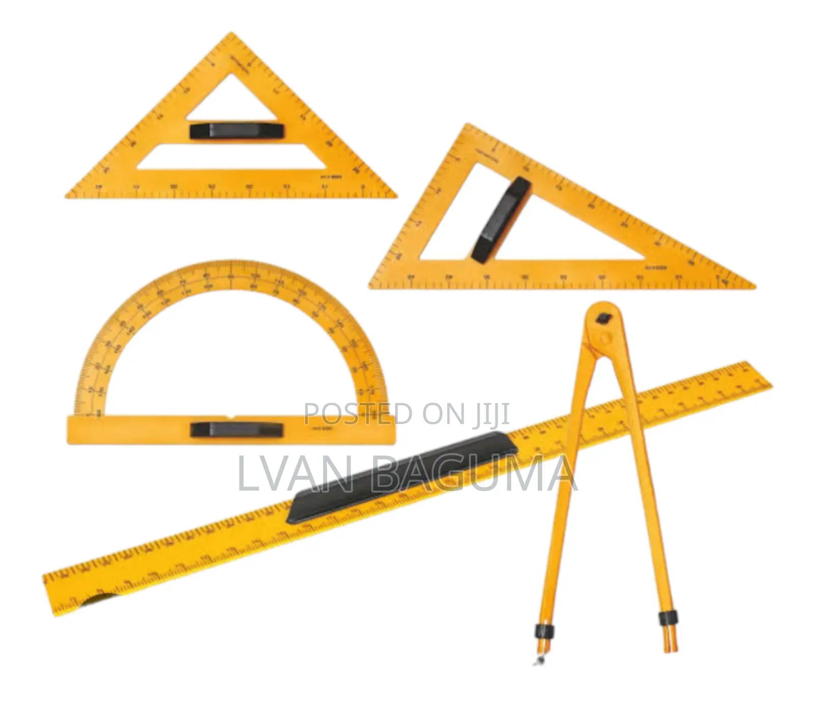 Chalk Board Mathematical Instruments - A Whole Set