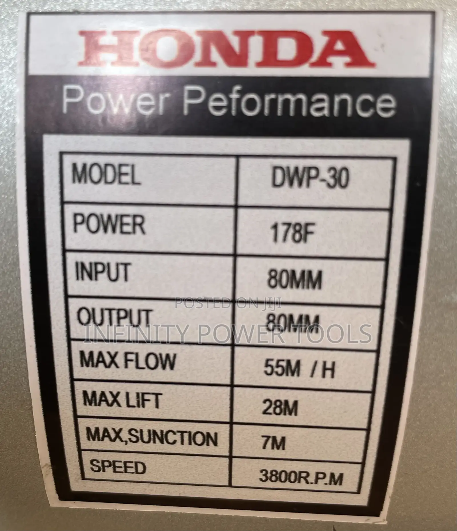 Diesel Water Pump 3”(Honda)