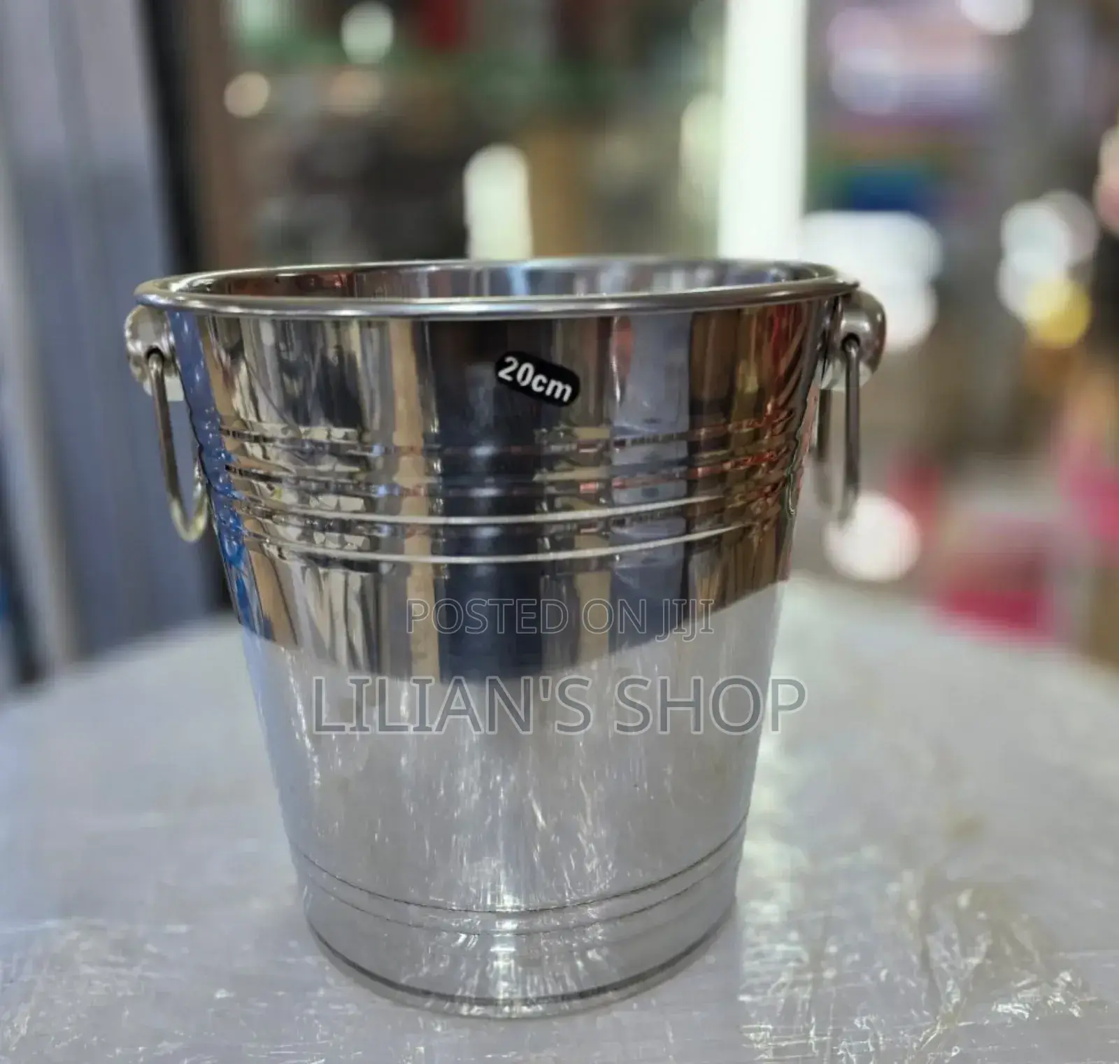 20cm Stainless Steel Sliver Ice Bucket