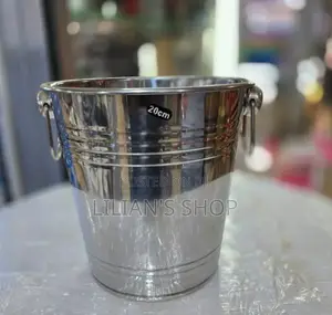 20cm Stainless Steel Sliver Ice Bucket