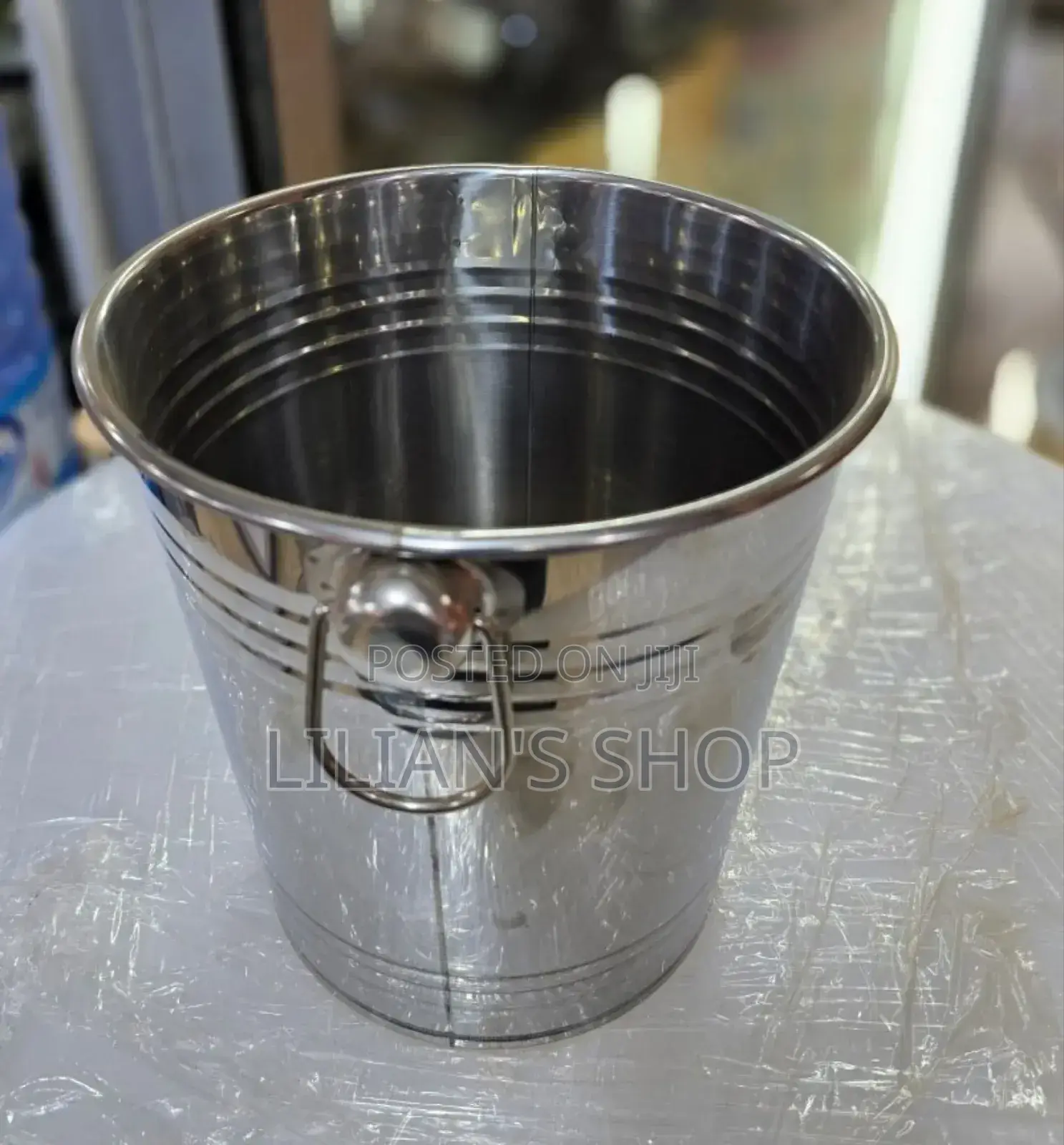 20cm Stainless Steel Sliver Ice Bucket