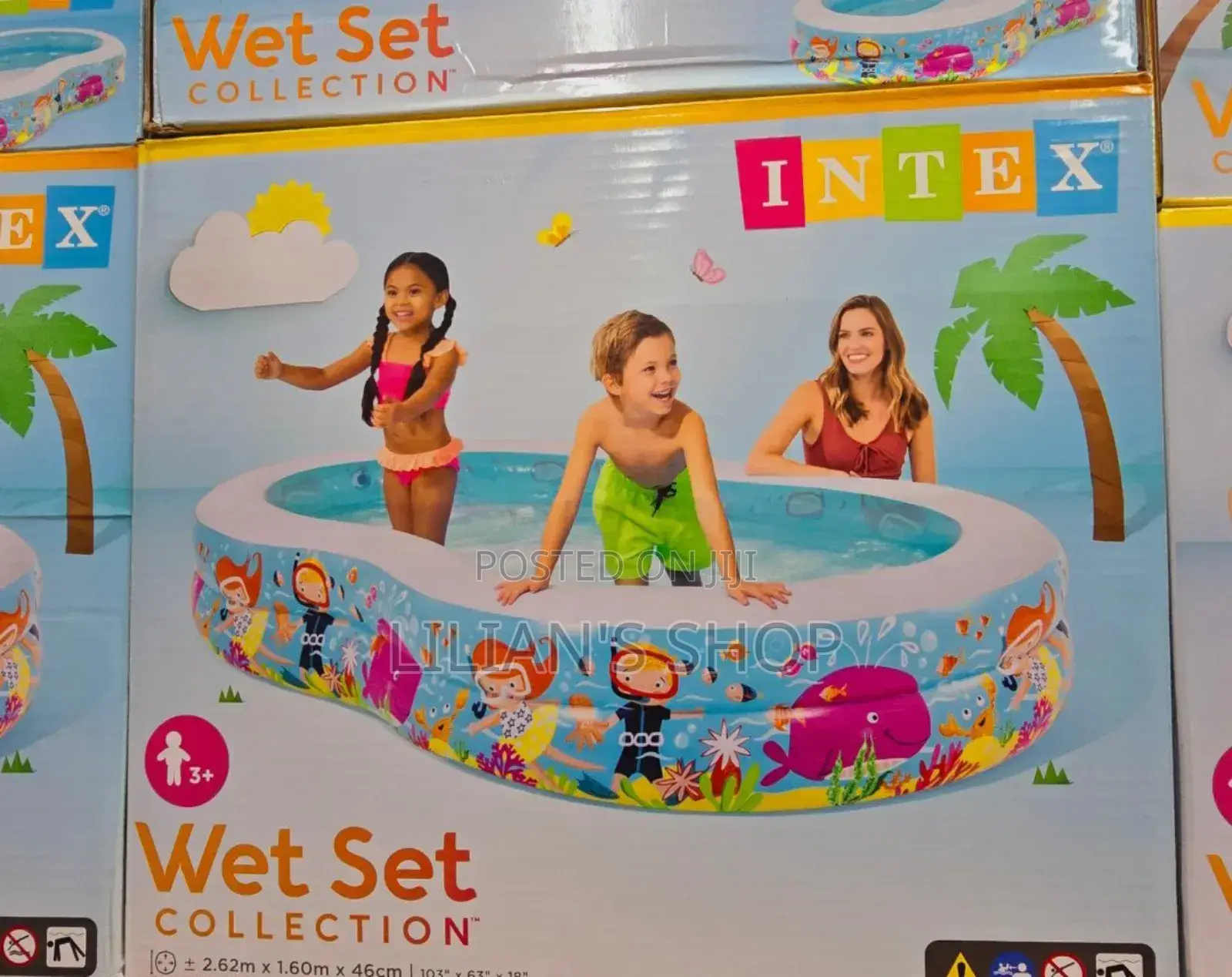 Elite Blue Intex Inflatable Swimming Pool for Kids