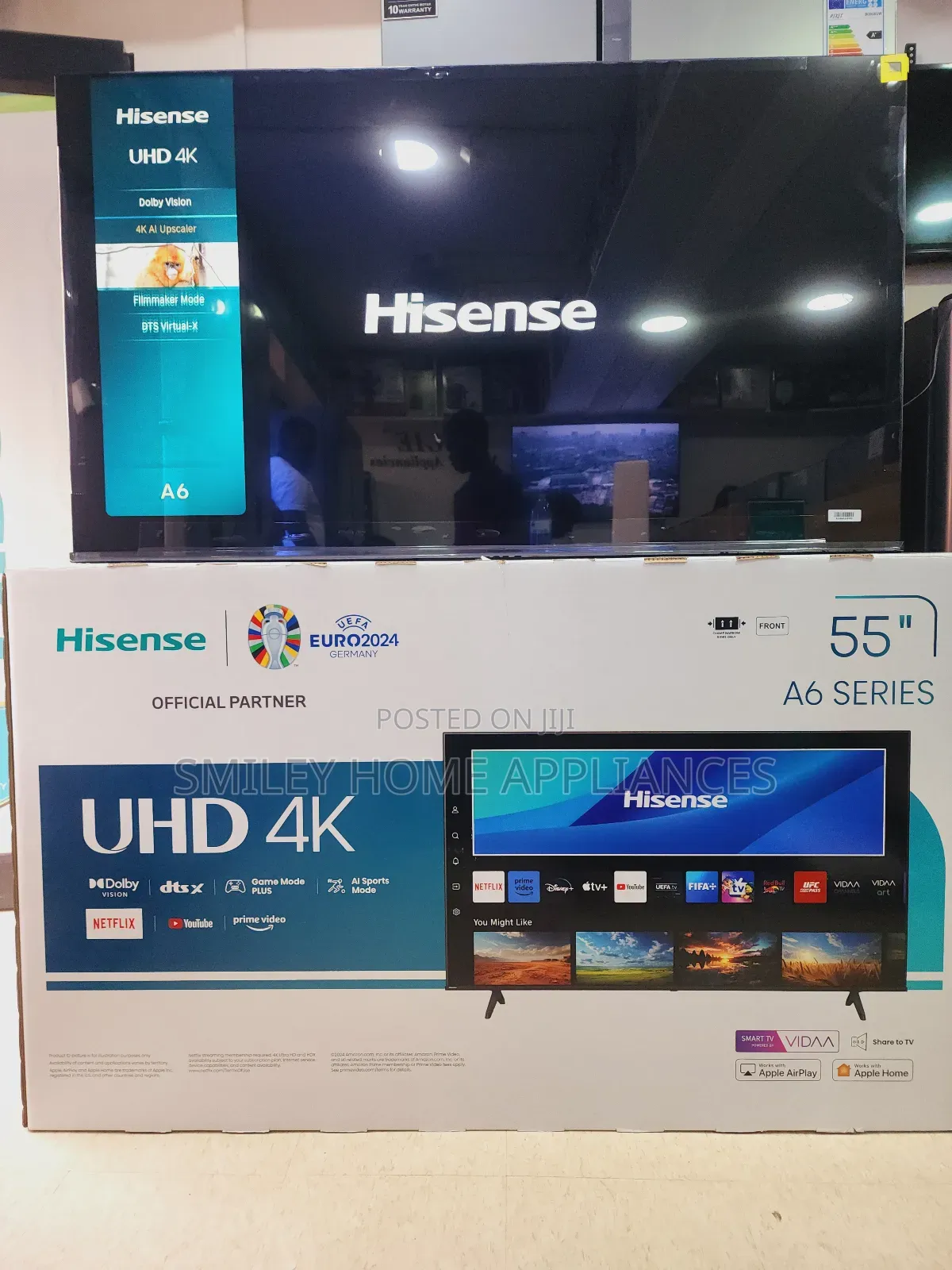 Hisense 55inches Brandnew Smart Tv