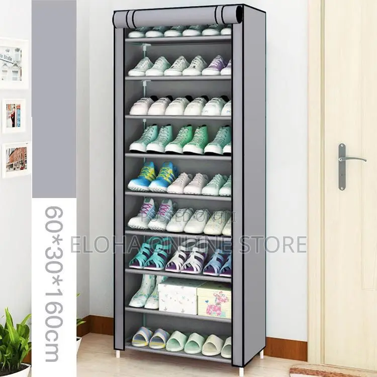 Shoe Shelf Shoe Organizer Cabinet With Nonwoven Fabric Cover
