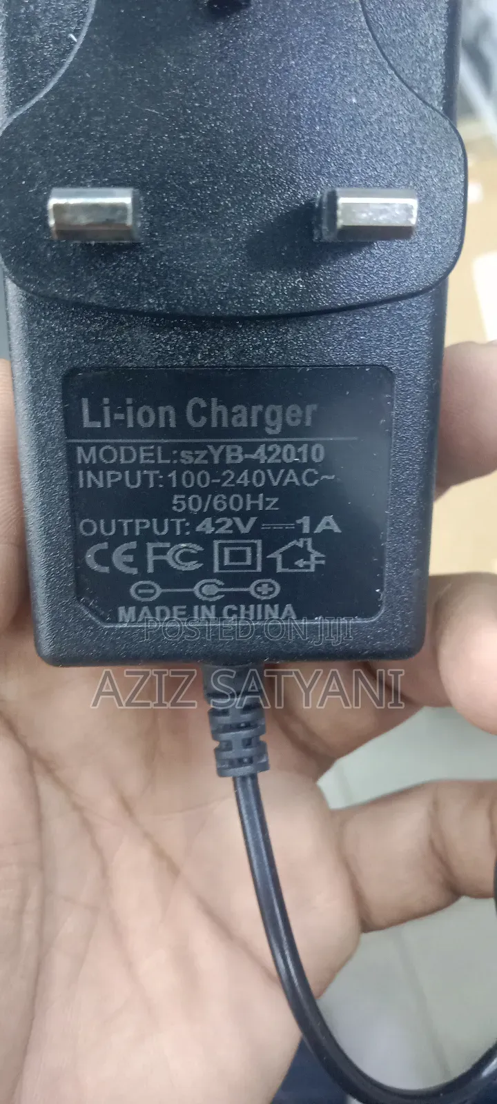 Hoverboard Charger With Power Cable 36V Out Put 42V 2 N 1 Am