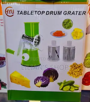 Table Top Drum Grater - Home Made Easy Salad Maker