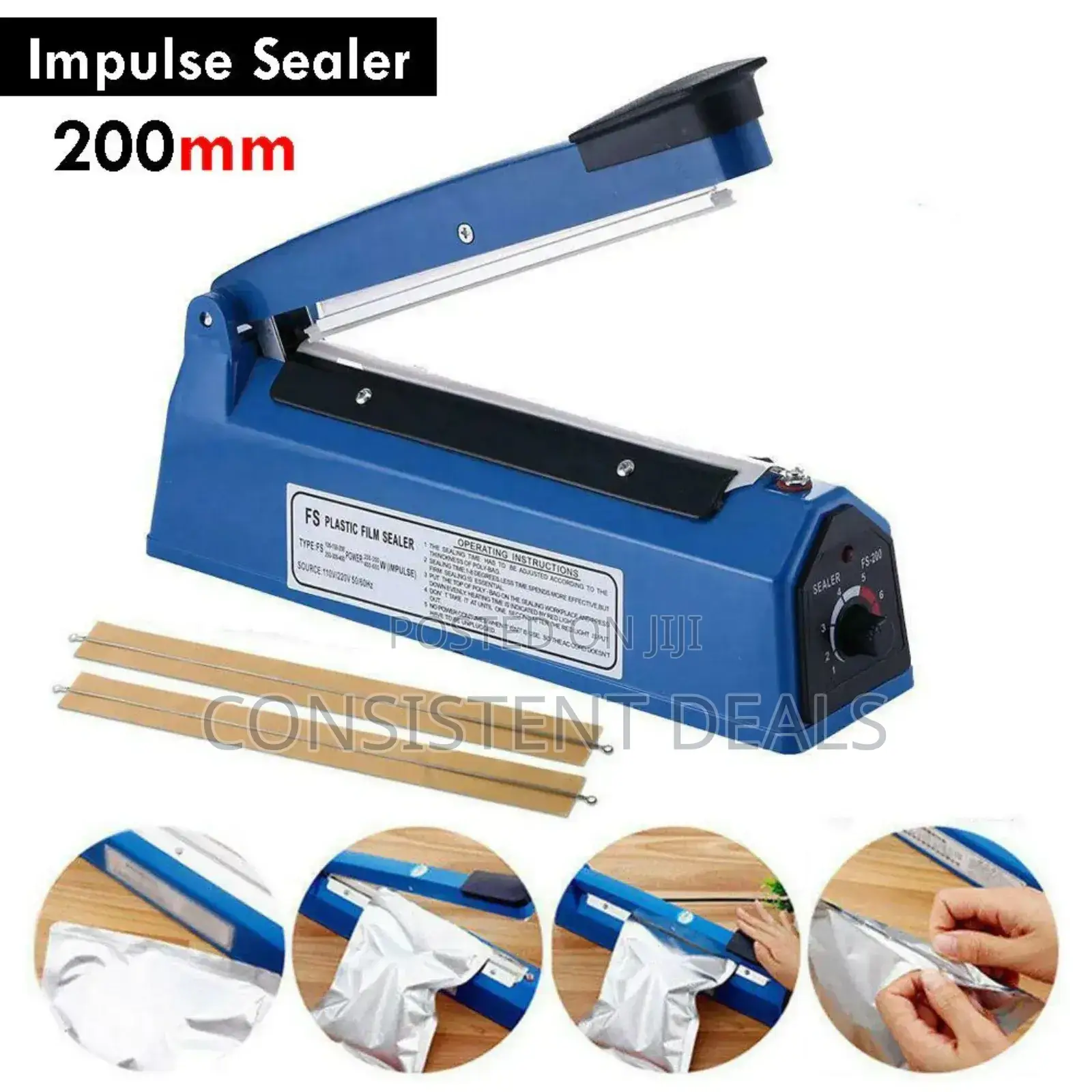 200mm Impulse Sealer Machine