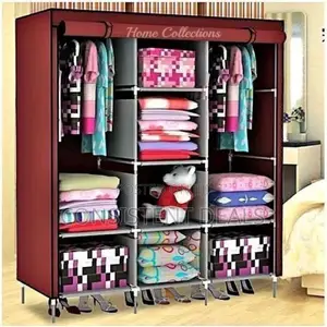 3 Colour Metallic Frame Wardrobe