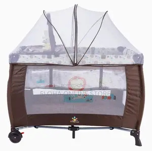Multi- Color Baby Bed With Mosquito Net