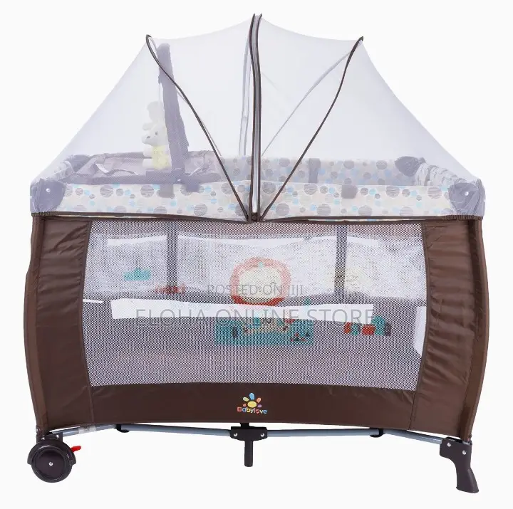 Multi- Color Baby Bed With Mosquito Net