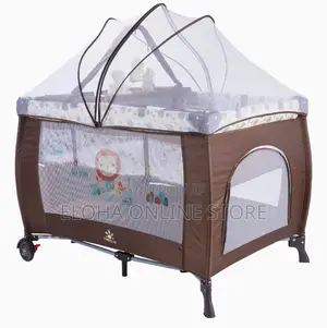 Multi- Color Baby Bed With Mosquito Net