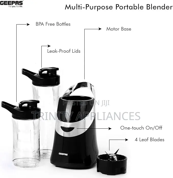 Geepas 350W Personal Blender Smoothie Milkshake Maker