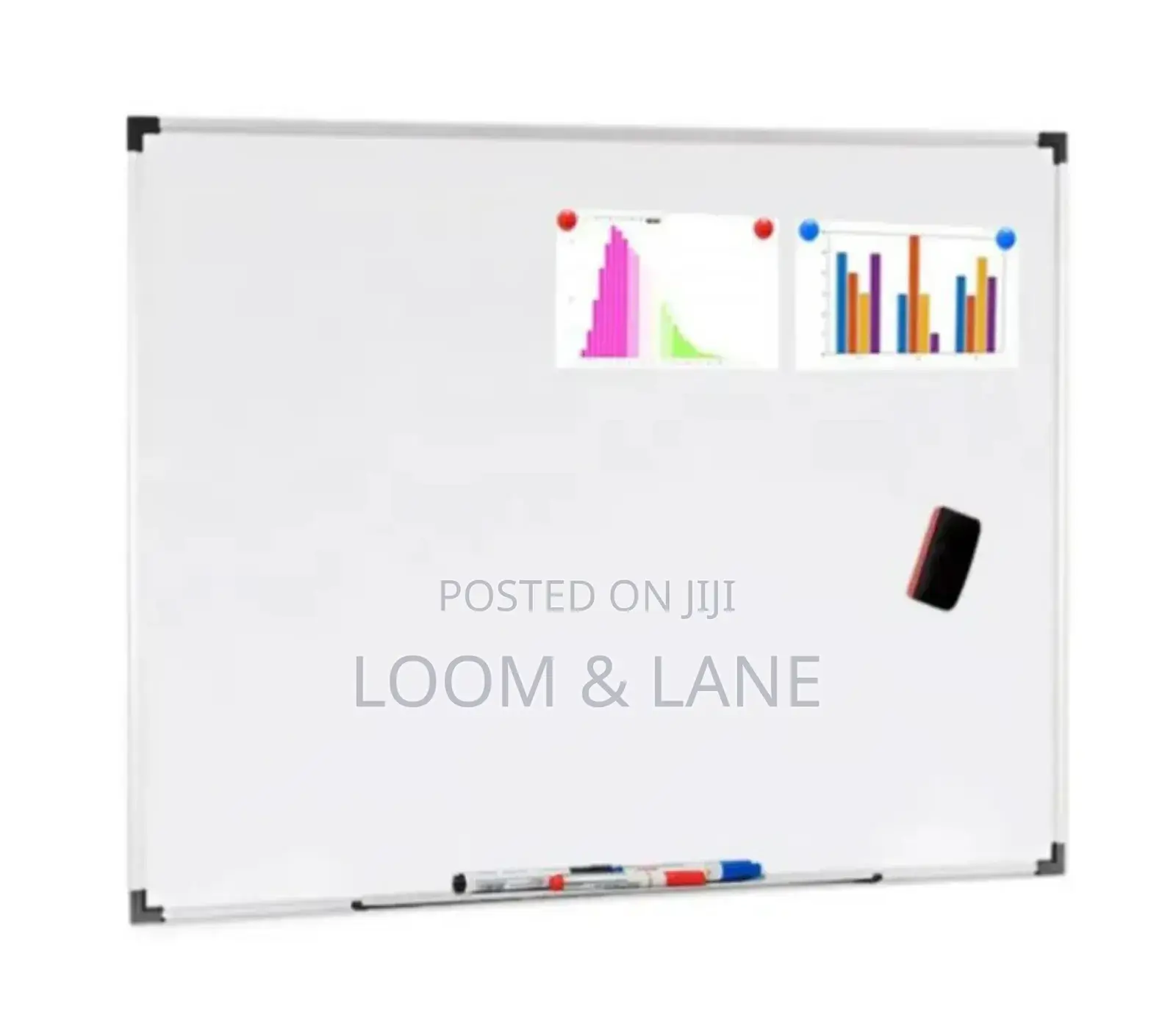 White Board 90 × 150cm('3×5') With Markers and Eraser