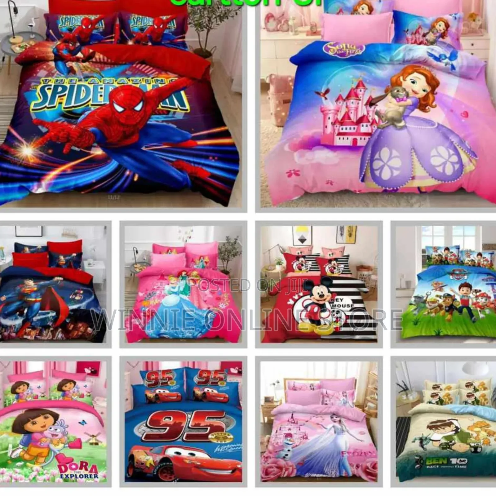 4*6 Kids Cartoon Duvet(4pcs)