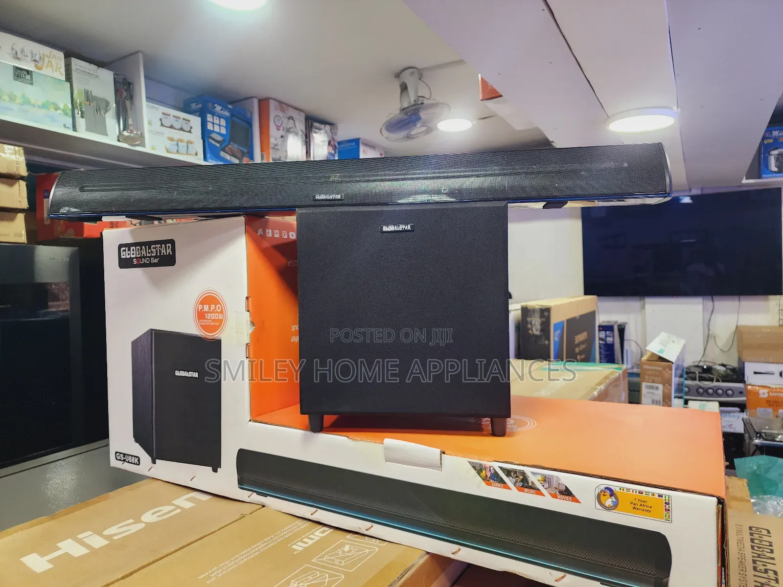 Deep Bass Globalstar U68k Wireless 2.1channel Soundbar
