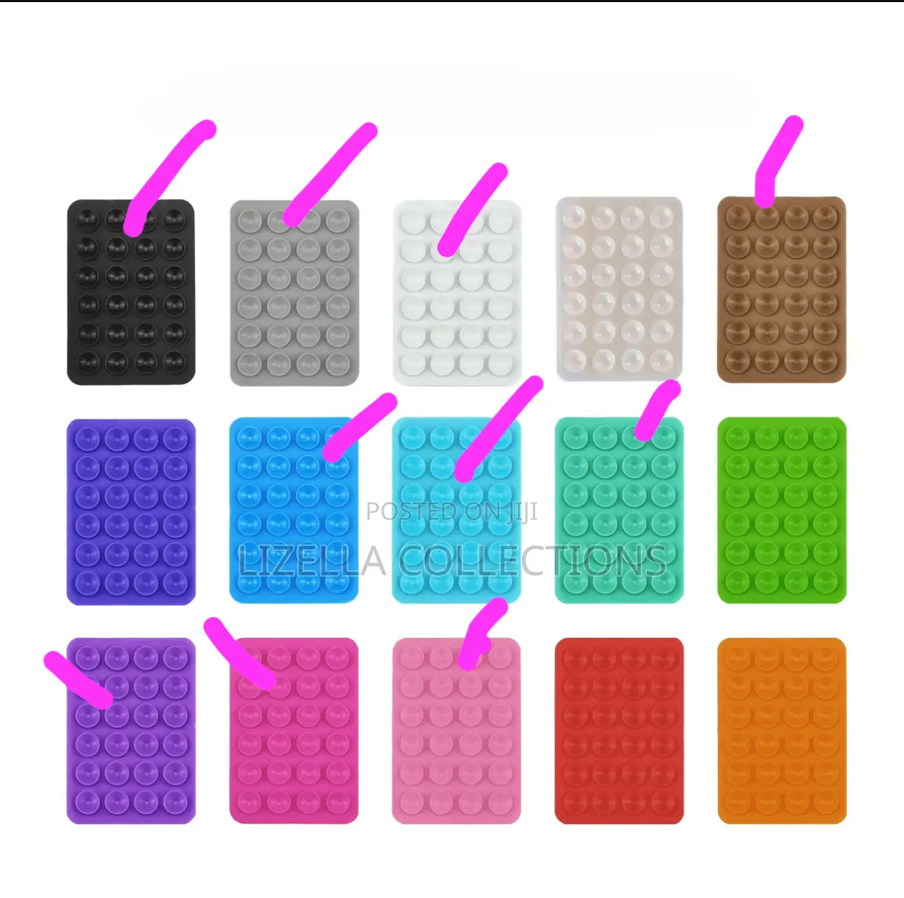 Phone Holder Suction Covers (Attaches Phone on Wall, Mirrors
