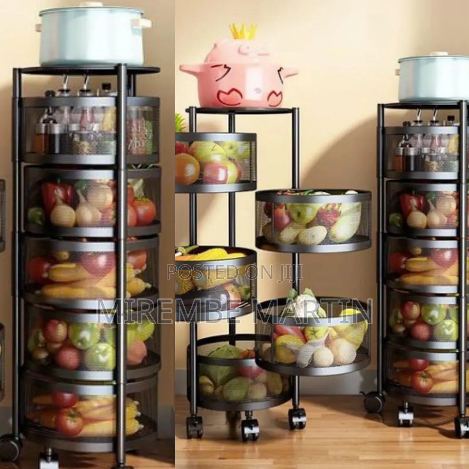 Kitchen Rotating Vegetable Rack