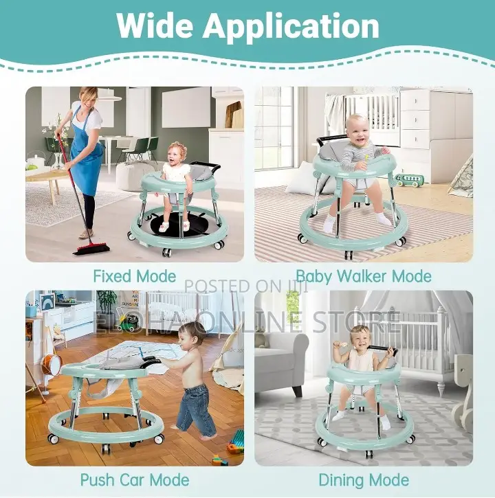 Baby Walker With Anti Rollover Wheels