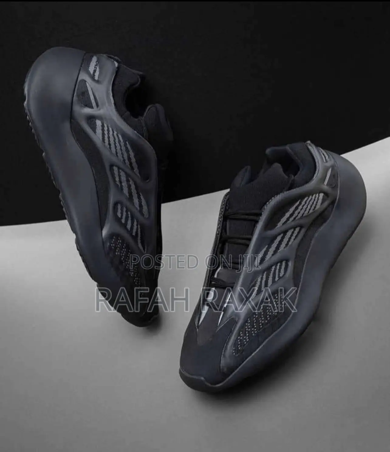 Original Black Adidas Boost Yeezy 700 V3 Alvah Sneakers