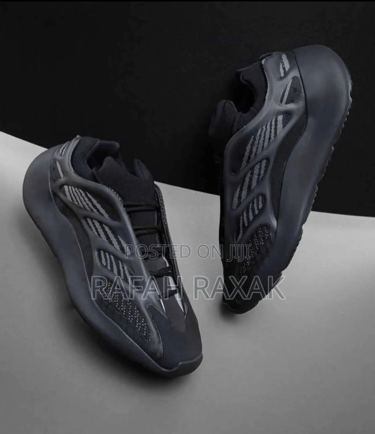 Original Black Adidas Boost Yeezy 700 V3 Alvah Sneakers