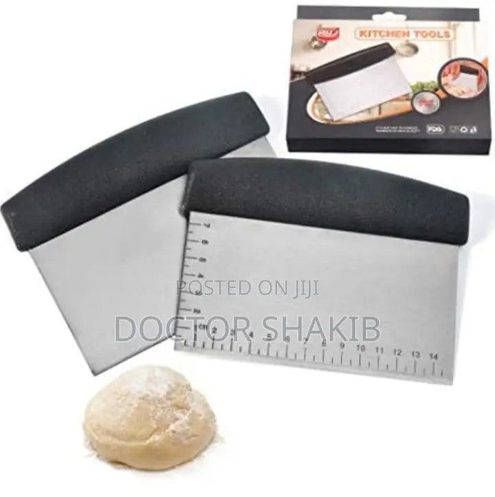Stainless Steel Multipurpose Dough Cutter Scraper
