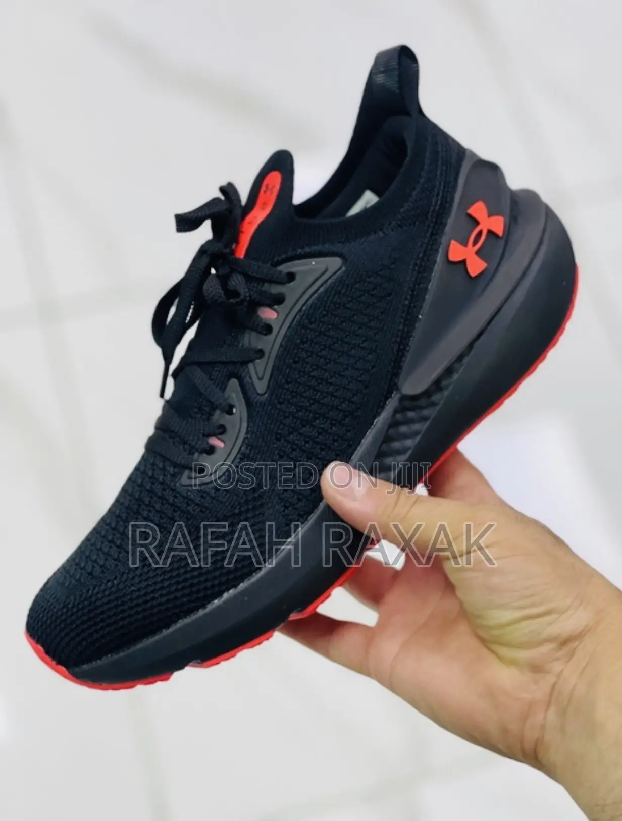 Original Black/Red Under Armour Hovr Trainer Sneakers