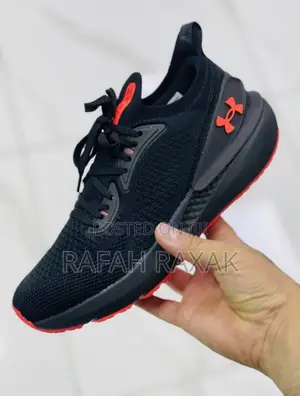 Original Black/Red Under Armour Hovr Trainer Sneakers