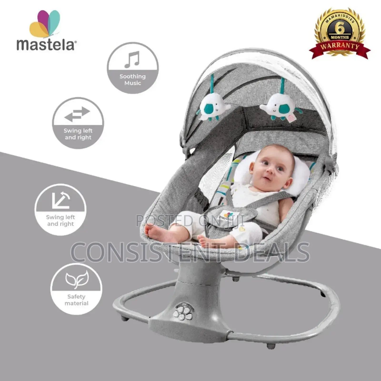 Mastella 3in1 Deluxe Multifunction Swing/ Bed