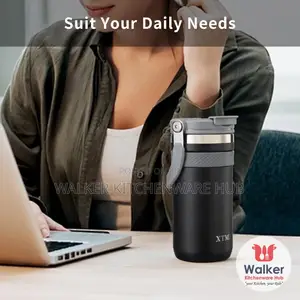 550ml Travel Mug Tumbler With Straw Lid