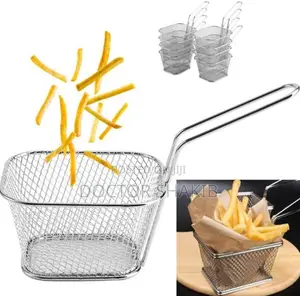 New Square Mesh Frying Basket