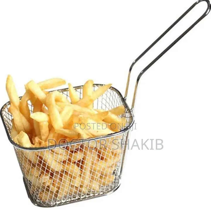 New Square Mesh Frying Basket