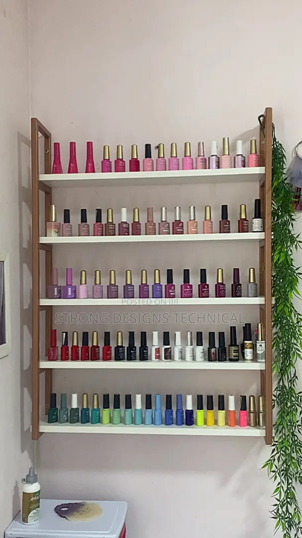 80 X 60cm Nail Polish Display Shelf for Manicure/ Pedi Salon