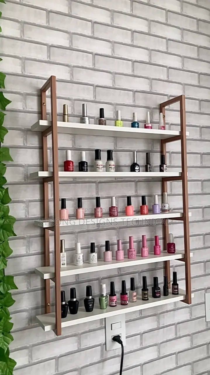 80 X 60cm Nail Polish Display Shelf for Manicure/ Pedi Salon