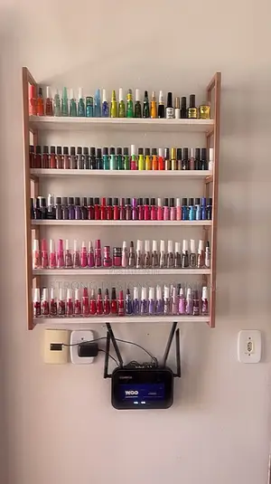 80 X 60cm Nail Polish Display Shelf for Manicure/ Pedi Salon