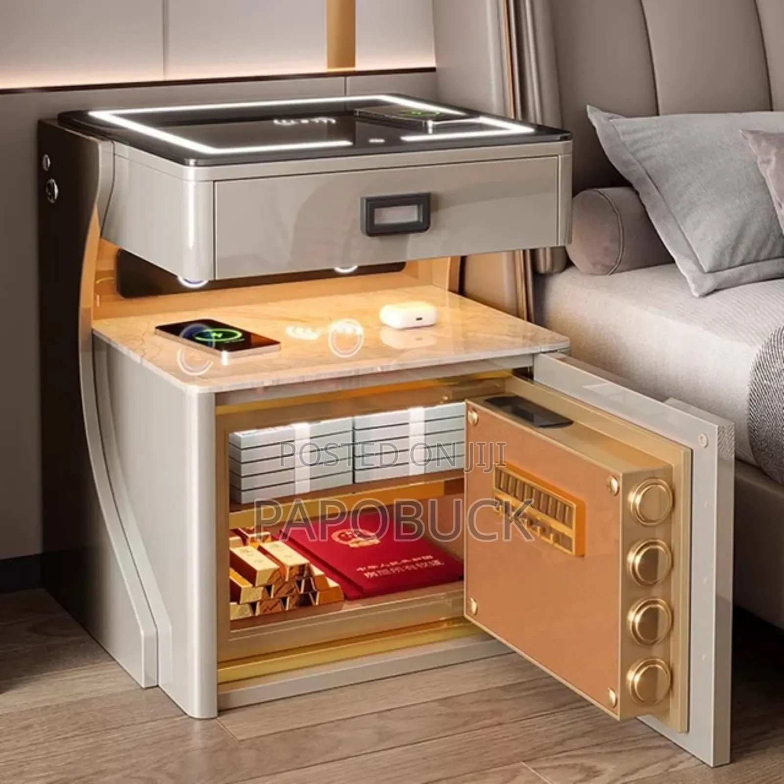 Smart Bedside Table Wireless Charging