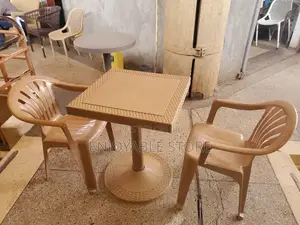 Plastic Table and 2 Chairs