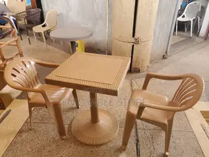 Plastic Table and 2 Chairs