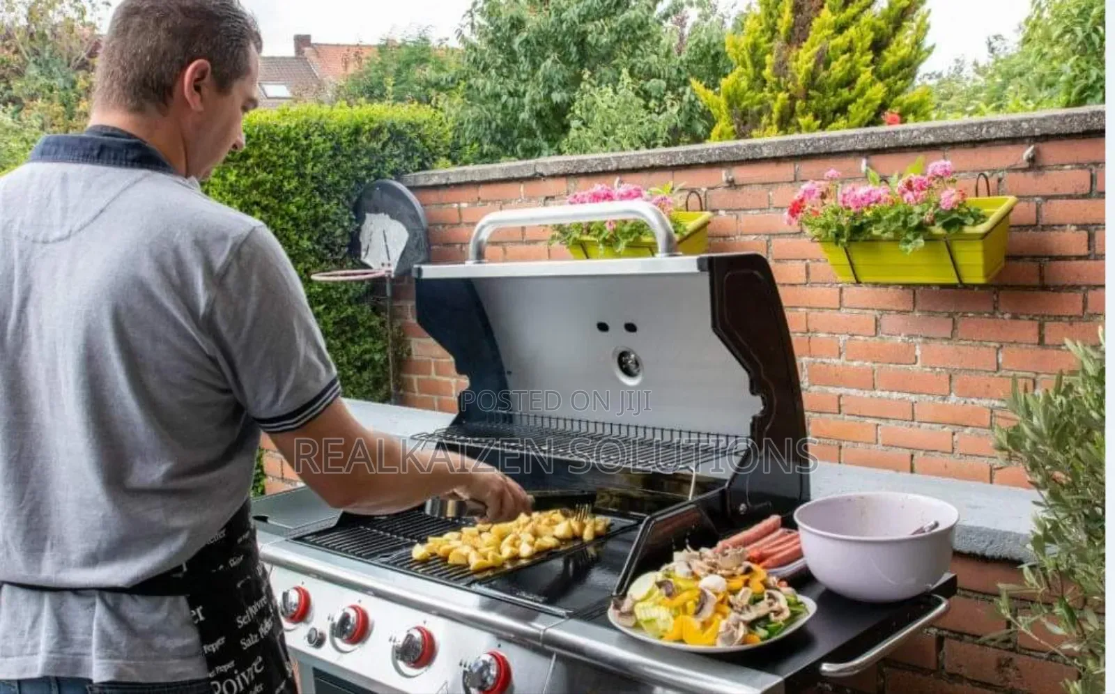 France SOMAGIC MANHATTAN 4+1 Gas Barbecue Grill| Side Burner