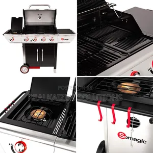 France SOMAGIC MANHATTAN 4+1 Gas Barbecue Grill| Side Burner