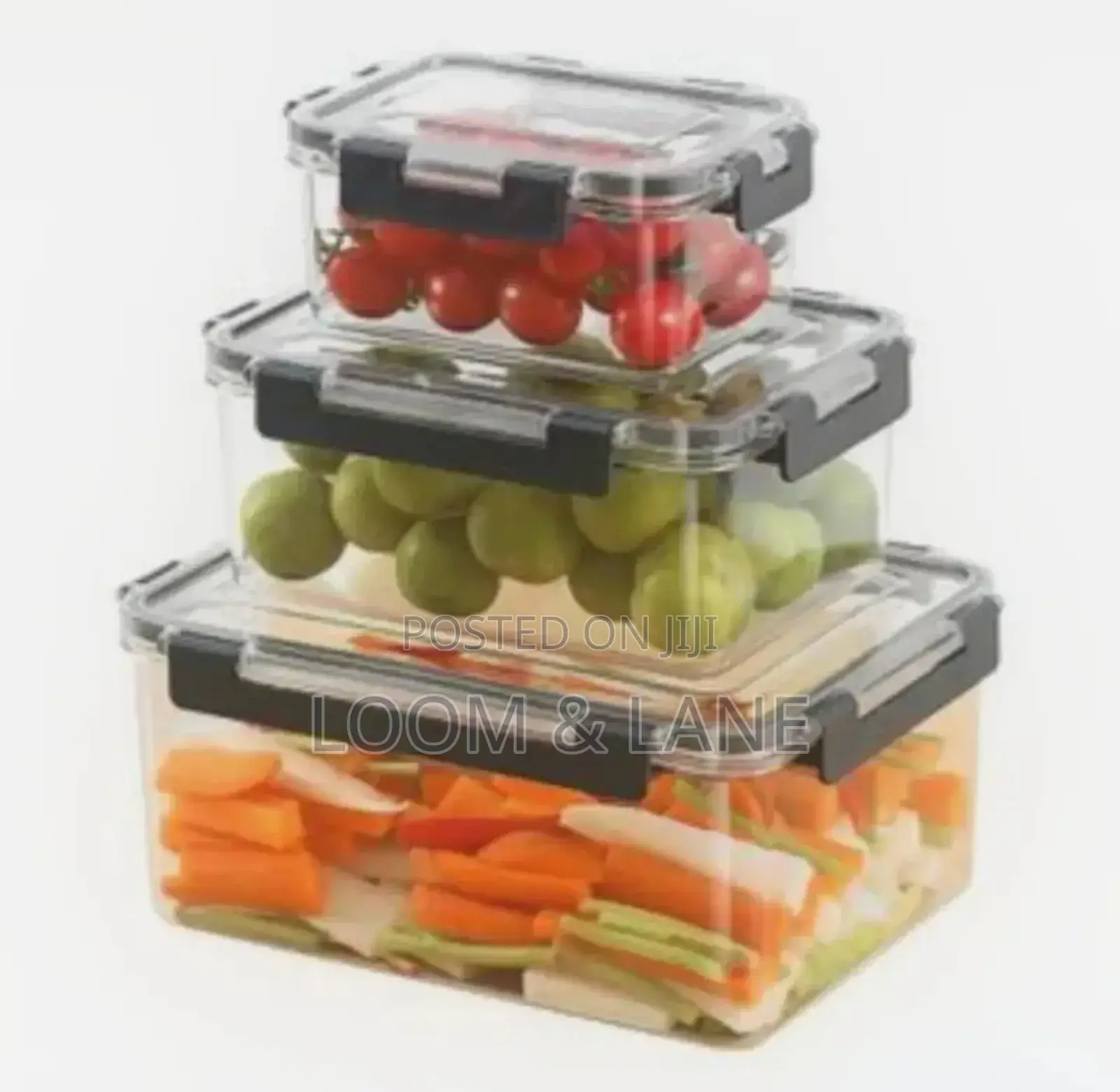 3pcs Food/Fruit/Vegetable Storage Containers