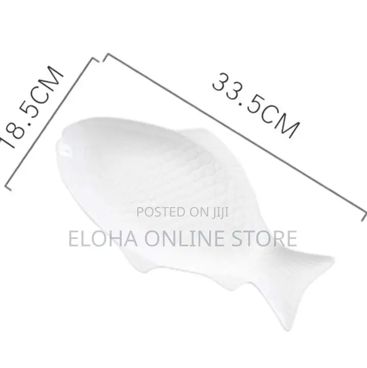 11 Inch Steak, Fish Plate Tray Dinner Platter, Bowl- White