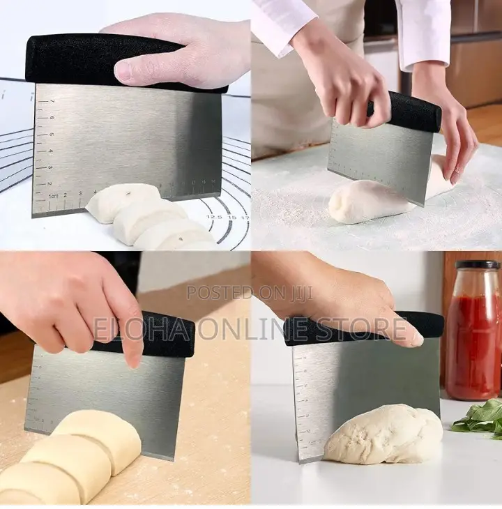 Stainless Steel Pastry Cutter With Measuring Marks for Bread