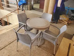 Plastic Chairs and Table