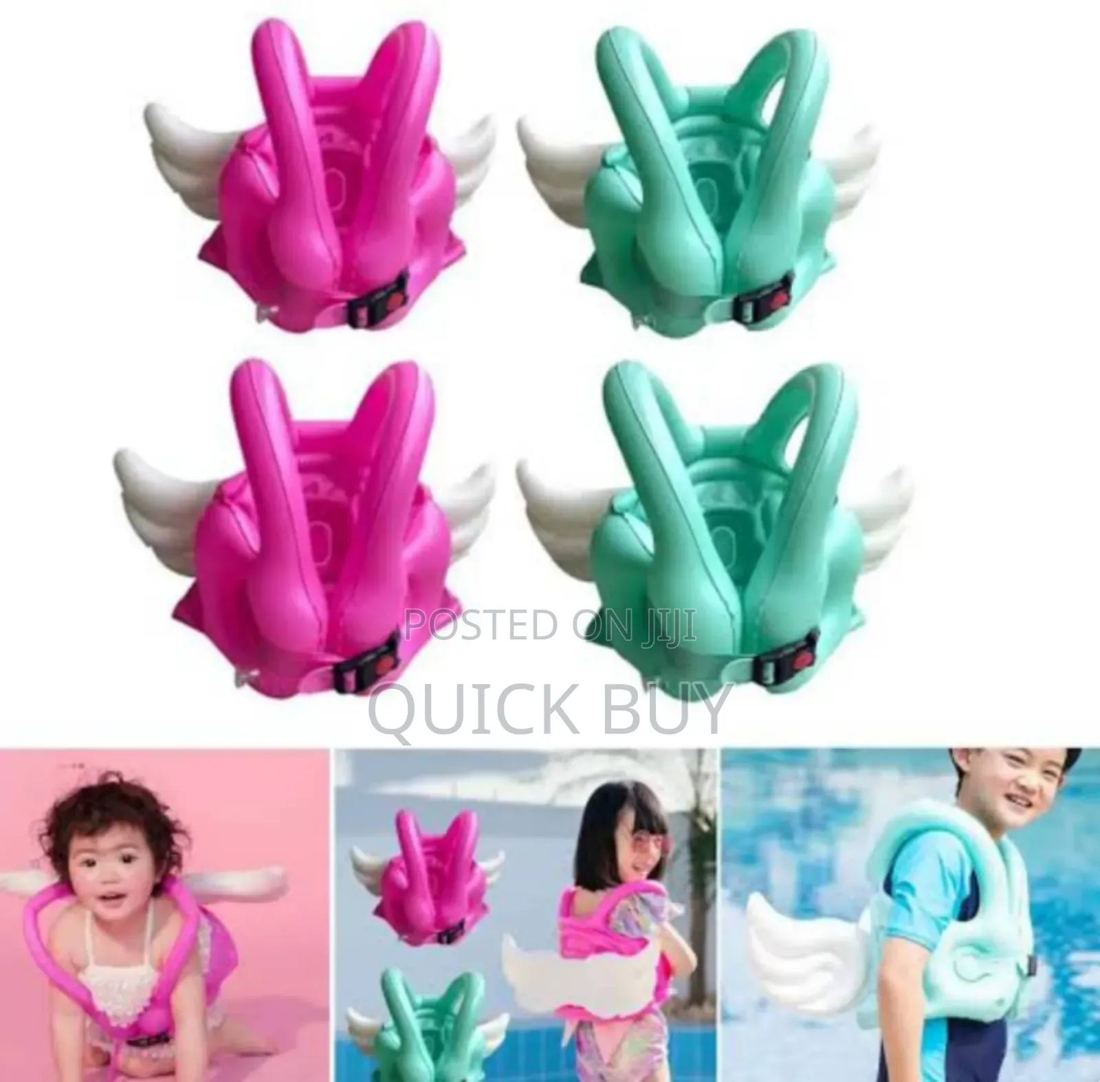 Safety Harness Inflatable Kids Angel Wing Swimming Vest
