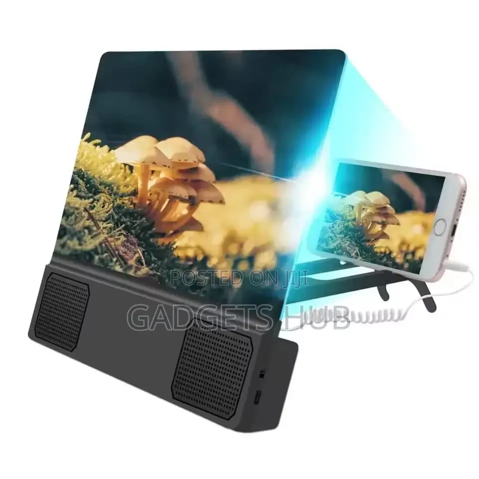 3d Mobile Phone Screen Magnifier Bluetooth Stereo Speaker
