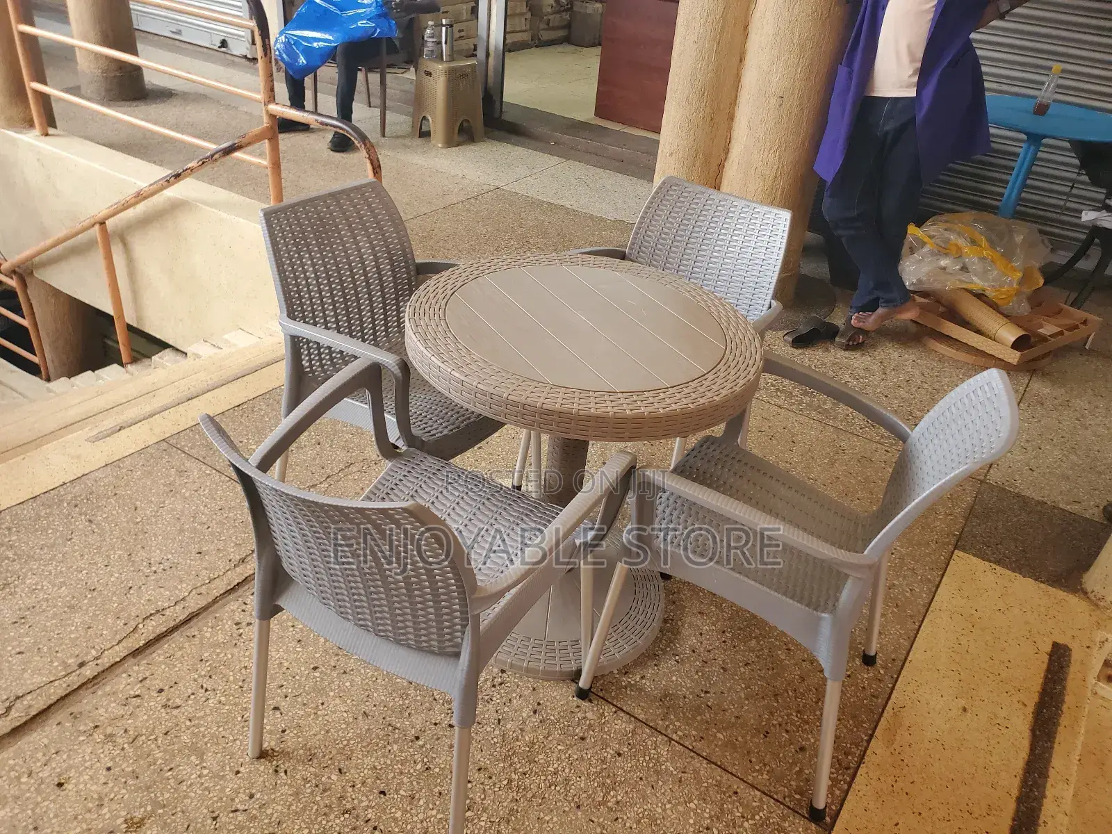 Bar Plastic Chairs and Table